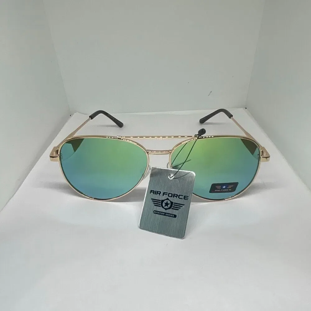 Air Force Mirrored Aviator Series Sunglasses – Classic Pilot Style UV Protection